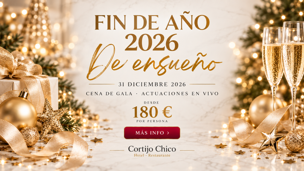 Cena de Nochevieja 2026 en Málaga en Hotel Cortijo Chico